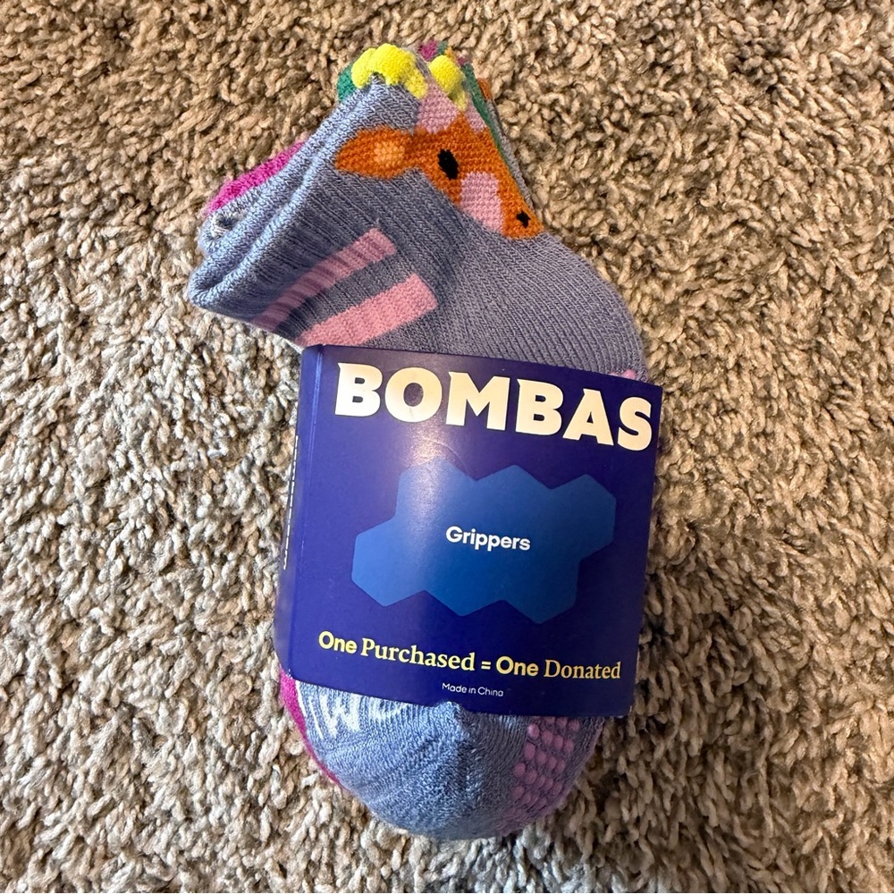 NEW Bombas Toddler Animal Gripper Socks (4 pairs)